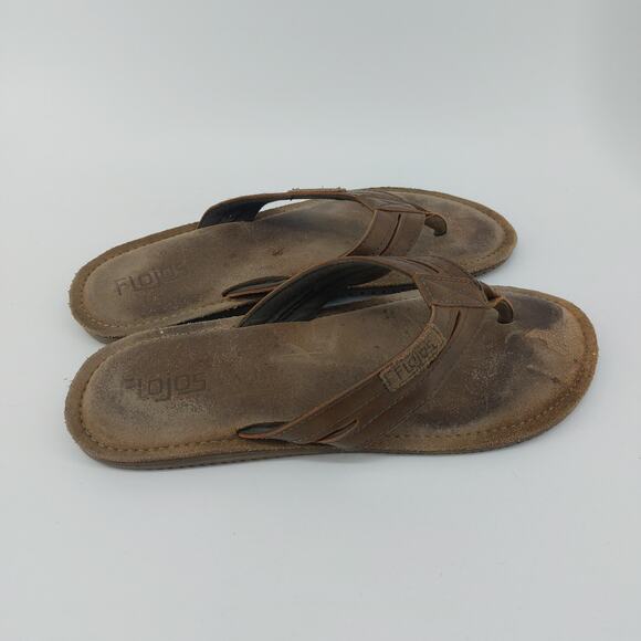 Flojos Mens Brown Suede Sandals Leather Summer Size 13? - Picture 6 of 8